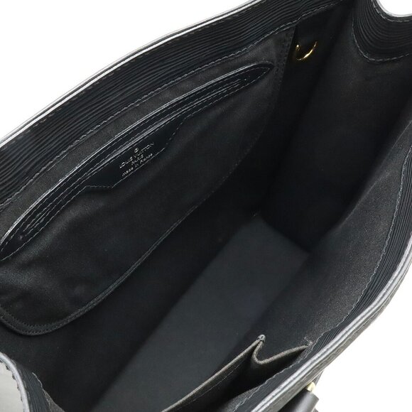LOUIS VUITTON Black Leather Tote Bag - Picture 6 of 9